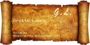 Grotte Laura névjegykártya
