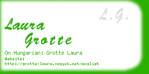 laura grotte business card